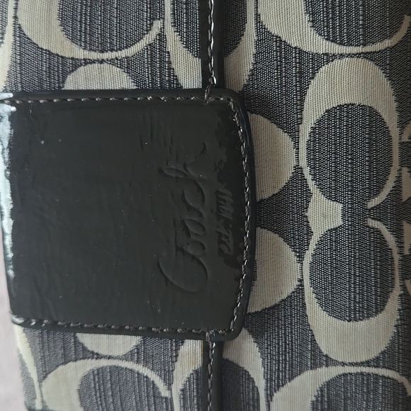 Coach signature black/gray/white Purse with wallet - Picture 6 of 8